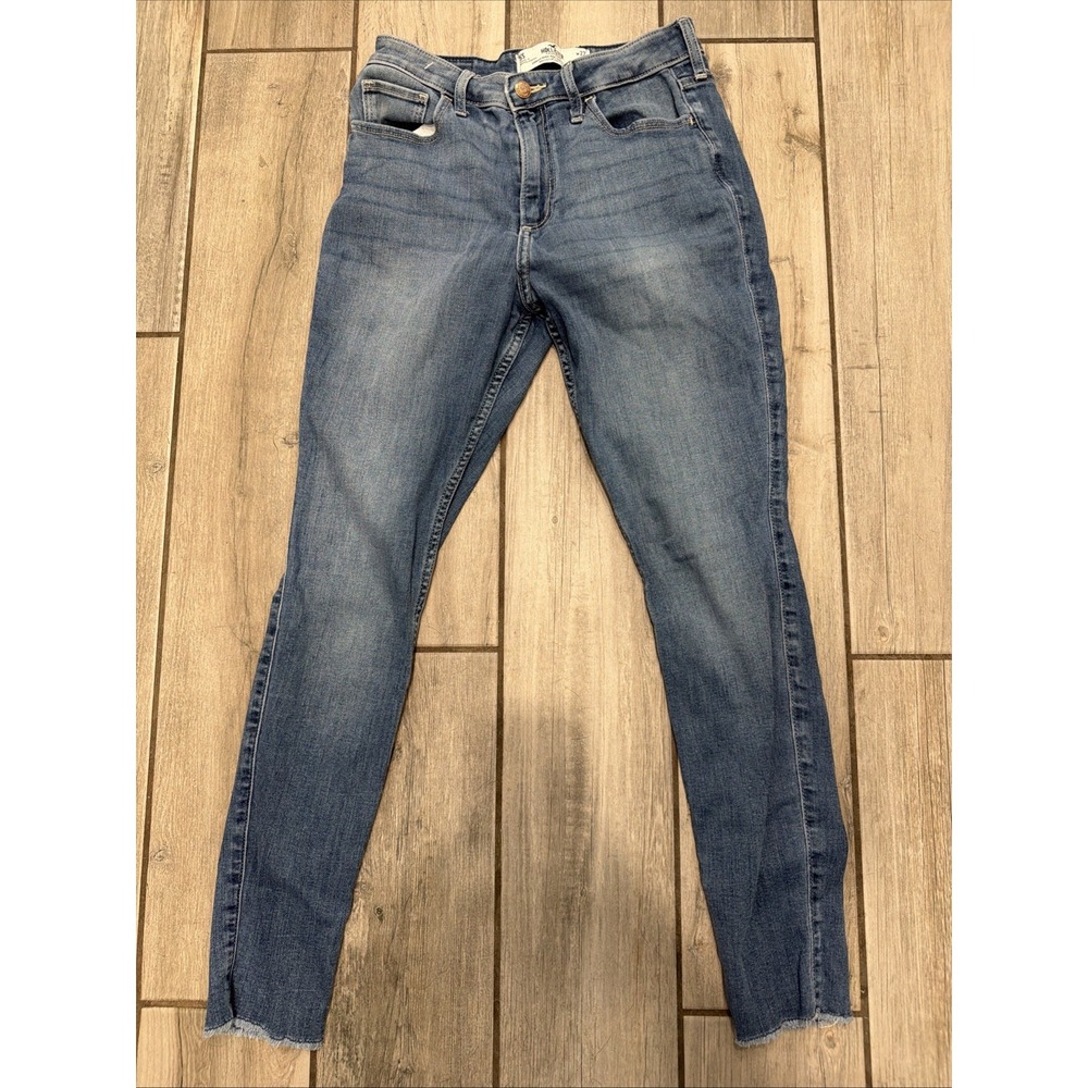 Hollister Super Skinny Jeans Womens Size 5S Short Curvy High‎ Rise Blue Denim